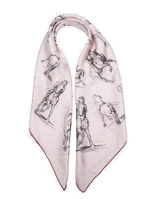 <b>SQUARE SCARF<br/>Rosa Bonheur</b>’s Studies of a <i>Horse and Rider</i>