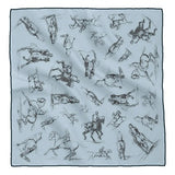 <b>SMALL SQUARE SCARF OR POCKET SQUARE<br/>Rosa Bonheur</b>’s Studies of <i>a Horse and Rider</i>
