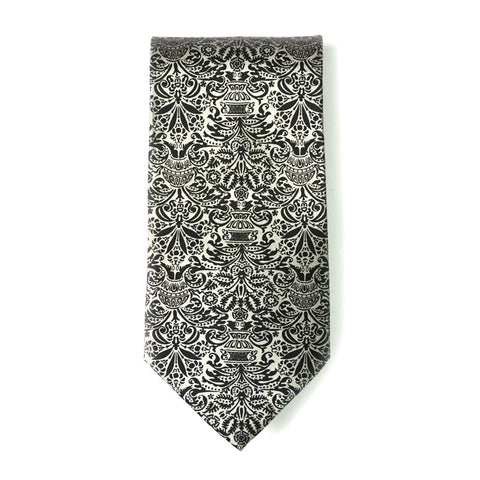 Dahesh Museum Tie, Gray, Fortuny Pattern
